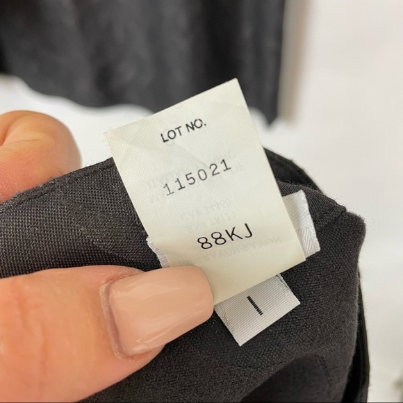 EILEEN FISHER size Small matching set black skirt jacket minimalist lagenlook - Picture 8 of 8